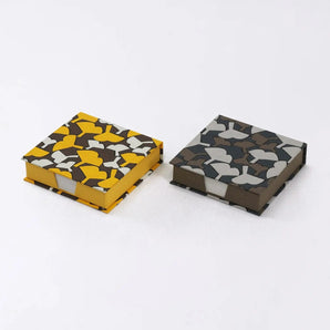 Memo pad | Ginza paper | Hand-dyed Japanese paper block memo pad made in Japan | Happy pattern series Stationery 【 Fuwa Market Original 】 Fuwa Market
