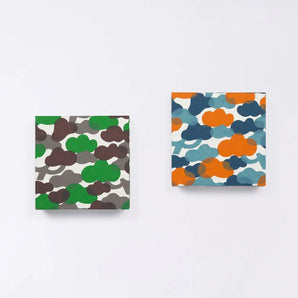 Memo pad | Matsukawa | Hand-dyed Japanese paper Block memo pad Made in Japan | Happiness pattern series Stationery 【 Fuwa Market Original 】 Fuwa Market