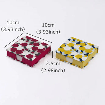 Carnet de notes | Prunier | Papier washi teint à la main Carnet de notes bloc fabriqué au Japon | Format bonheur | Papeterie 【 Fuwa Market Original 】 Fuwa Market