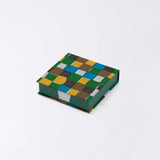Memo pad | Ichimatsu | Hand-dyed Japanese paper block memo pad Made in Japan | Happiness pattern series Stationery 【 Fuwa Market Original 】 Fuwa Market