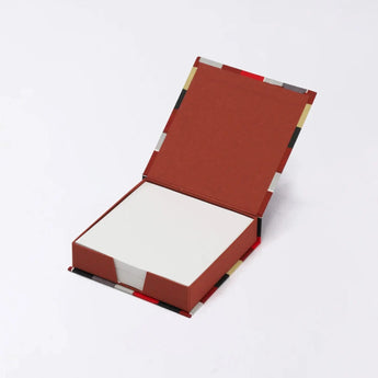 Memo pad | Ichimatsu | Hand-dyed Japanese paper block memo pad Made in Japan | Happiness pattern series Stationery 【 Fuwa Market Original 】 Fuwa Market