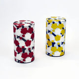 Tea caddy | Plum pattern | Hand-dyed Japanese paper Tea container Made in Japan | Happy pattern series 【 Fuwa Market Original 】 Fuwa Market