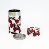Tea caddy | Plum pattern | Hand-dyed Japanese paper Tea container Made in Japan | Happy pattern series 【 Fuwa Market Original 】 Fuwa Market