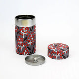 Tea caddy | Nantenzakura | Hand-dyed Japanese paper Tea container Made in Japan | Happy pattern series 【 Fuwa Market Original 】 Fuwa Market