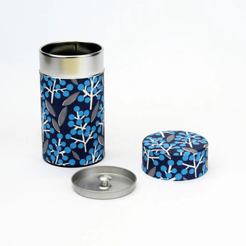 Tea caddy | Nantenzakura | Hand-dyed Japanese paper Tea container Made in Japan | Happy pattern series 【 Fuwa Market Original 】 Fuwa Market