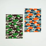 Japanese Washi Note | A5 | Pine tree pattern | Hand-dyed Washi paper Note Stationery Made in Japan | Happy Style 【 Fuwa Market Original 】 Fuwa Market