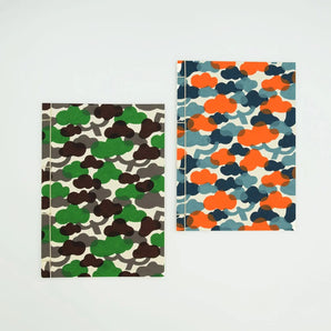 Japanese Washi Note | A5 | Pine tree pattern | Hand-dyed Washi paper Note Stationery Made in Japan | Happy Style 【 Fuwa Market Original 】 Fuwa Market