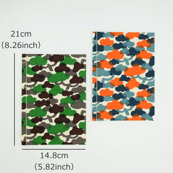 Japanese Washi Note | A5 | Pine tree pattern | Hand-dyed Washi paper Note Stationery Made in Japan | Happy Style 【 Fuwa Market Original 】 Fuwa Market