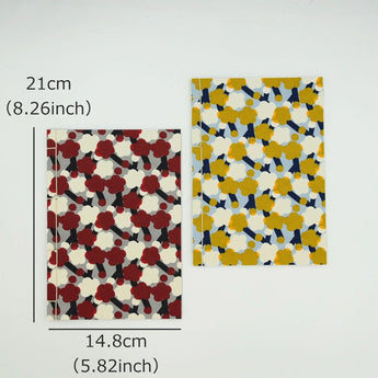 Japanese Washi Note | A5 | Plum Blossom | Hand-dyed Washi Paper Note Stationery Made in Japan | Happy Writing Style 【 Fuwa Market Original 】 Fuwa Market