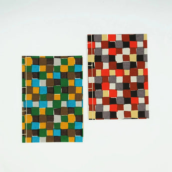 Washi Note | A5 | Ichimatsu | Hand-dyed Washi Paper Note Stationery Made in Japan | Pattern of Happiness 【 Fuwa Market Original 】 Fuwa Market