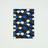 Washi-Notizbuch | A5 | Seeblaues Wellenmuster | Handgefärbtes Washi-Papier Notizbuch Schreibwaren Japanische Herstellung | Glückliches Muster 【 Fuwa Market Original 】 Fuwa Market