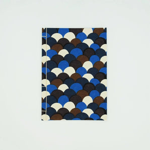 Washi Notebook | A5 | Seikaiha Wave Pattern | Hand-dyed Washi Paper Notebook Stationery Made in Japan | Happiness Pattern 【 Fuwa Market Original 】 Fuwa Market