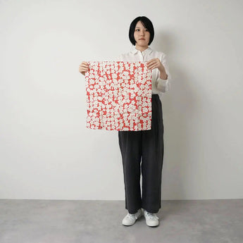 Wind Chime 48cm | Sand Pattern Shidare Cherry | Double-sided Dyeing Pink / Green | Silk Shantung | Musubi Musubi