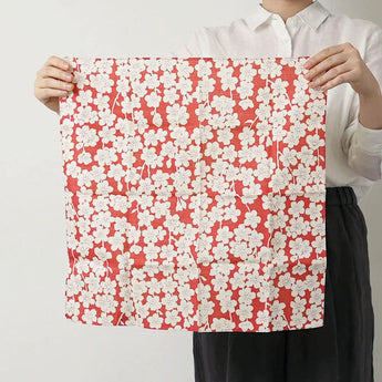 Wind Chime 48cm | Sand Pattern Shidare Cherry | Double-sided Dyeing Pink / Green | Silk Shantung | Musubi Musubi