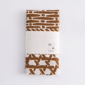 Hand knitting | Thread hemp cotton | Dyeing | Thread hemp knitting Eye socket alignment Golden tea | Kamafun 