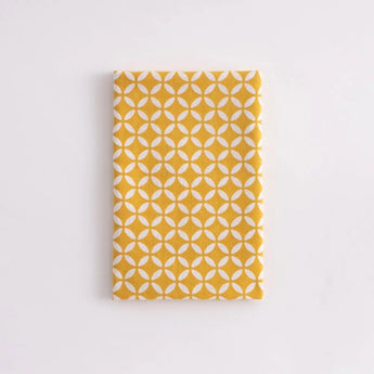 Hand towel | 100% cotton | Cotton | Dyeing | Nanahoshi Komon Yellow | Kamane Kamane