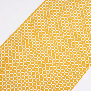 Hand towel | 100% cotton | Cotton | Dyeing | Nanahoshi Komon Yellow | Kamane Kamane