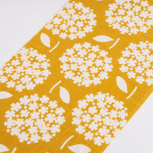 Handkerchief | Hemp Sesame Cotton | Dyeing | Hemp Sesame Handkerchief Maru Small Flower Spicy | Kamanu 