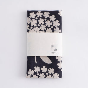 Hand-knitting | Thread sesame cotton | Dyeing | Thread sesame knitting Small round flower Ink | Kamanu 