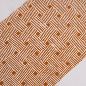 Handkerchief | 100% cotton | Cotton | Dyed | Traditional pattern | Check Orange | Kamanu Kamanu