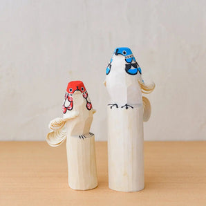 Ornament Blue Taka 15cm / Red Taka 12cm Set of 2 | Interior Object | Kazutaka Mino Kazutaka Mino