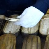 Natural bamboo grass mat L size blue / green | irozori | lightweight grass mat lightweight grass mat