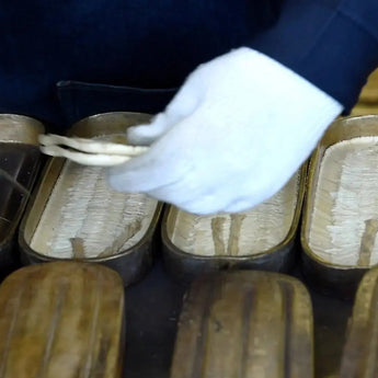 Natural bamboo grass mat L size blue / green | irozori | lightweight grass mat lightweight grass mat