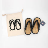 Natural bamboo grass mat L size Red / Black | K Bros. | Lightweight grass mat Lightweight grass mat