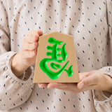 Left horse ornament Neo 11cm | Pink Green Purple | Sato Craft Sato Craft