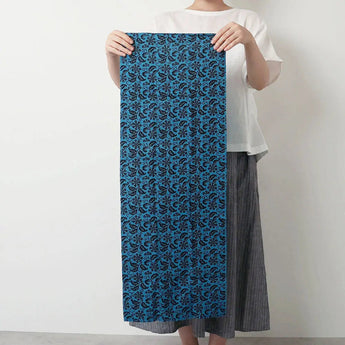 Handkerchief | 100% cotton | Cotton | Dyed | Koto Tang herb Blue | Botanical stick | Kamanu Kamanu