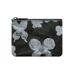 Washi Coin Case | mina perhonen | w memoria Black | Card Case with Small Coin Pocket | SIWA SIWA