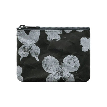 Washi Coin Case | mina perhonen | w memoria Black | Card Case with Small Coin Pocket | SIWA SIWA