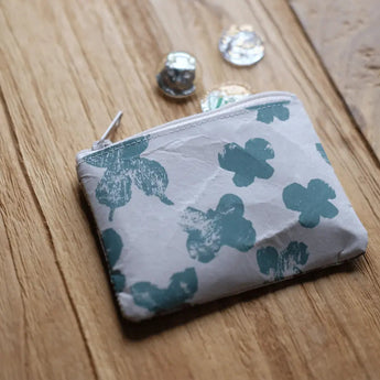 Washi Coin Case | mina perhonen | w memoria Dark Pink | Card Case with Small Coin Pocket | SIWA SIWA