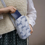 Washi Paper Smartphone Pouch | mina perhonen | run run run series | Lightweight Crossbody Bag | SIWA SIWA