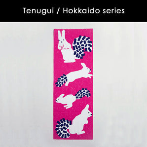 Hand-dyed | 100% silk | Cotton | Dyeing | Kazari Workshop Ezolis Animals Hokkaido 