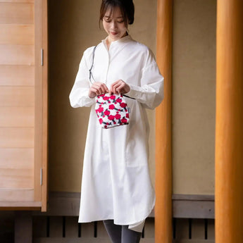 Gamaku (vertical type / large) | Matsukawa | Hand-dyed umbrella cloth smartphone holder Japan-made | Kyoto artisan craftsmanship 【 Fuwa Market Original 】 Fuwa Market