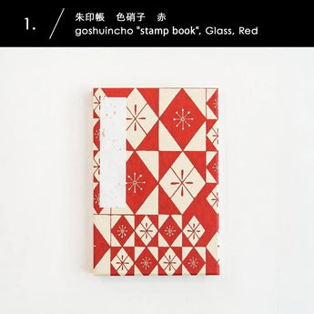 Goshuincho | Iroshibako Scroll Red / Blue | Chiyodashi Collection Stamp Book | Haibara (Haibara) Haibara