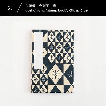 Goshuincho | Iroshibako Scroll Red / Blue | Chiyodashi Collection Stamp Book | Haibara (Haibara) Haibara