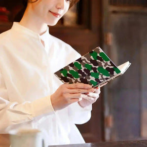 Goshuincho | Large size (B6) | Southern sky paulownia | Hand-dyed Japanese paper Goshuincho Snake stomach style Made in Japan | Kyoto craftsman workmanship 【 Fuwa Market Original 】 Fuwa Market