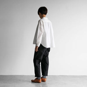 【ボトムス】バフクロス イージーワークパンツ コットン フリーサイズ ブラック HUIS.