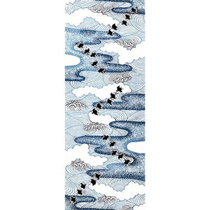 Handkerchief | Kiriko Thousand Birds Pattern | 100% Silk | Pear Garden Dyeing, Dyeing | Todaya Store Todaya Store (Pear Garden Dyeing)