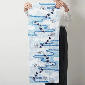 Handkerchief | Kiriko Thousand Birds Pattern | 100% Silk | Pear Garden Dyeing, Dyeing | Todaya Store Todaya Store (Pear Garden Dyeing)