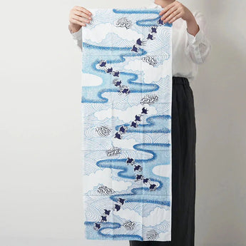 Handkerchief | Kiriko Thousand Birds Pattern | 100% Silk | Pear Garden Dyeing, Dyeing | Todaya Store Todaya Store (Pear Garden Dyeing)