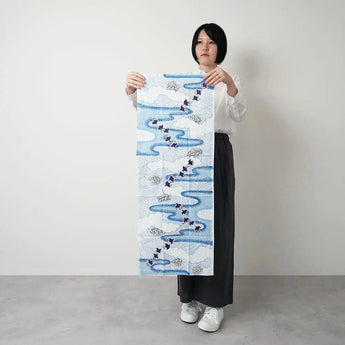 Handkerchief | Kiriko Thousand Birds Pattern | 100% Silk | Pear Garden Dyeing, Dyeing | Todaya Store Todaya Store (Pear Garden Dyeing)