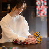 Carnet de notes | Prunier | Papier washi teint à la main Carnet de notes bloc fabriqué au Japon | Format bonheur | Papeterie 【 Fuwa Market Original 】 Fuwa Market