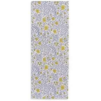 Hand-dyed Tie-dye | Roubai and Cat Willow Pattern | White / Blue Indigo / Light Green | Silk (Tokai Raw Material) | Kyoto Tomodan Tomodan