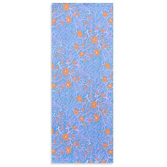 Hand-dyed Tie-dye | Roubai and Cat Willow Pattern | White / Blue Indigo / Light Green | Silk (Tokai Raw Material) | Kyoto Tomodan Tomodan