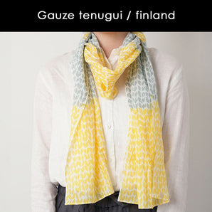 Gauze Scarf | 100% Cotton | Finland | Dyeing | Nijiyura 