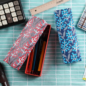 Pinsel | Nantenbambus | Handgefärbtes Washi-Papier Pinselbehälter Japanisch hergestellt | Glückliche Muster Serie Kleine Gegenstände Aufbewahrung 【 Fuwa Market Original 】 