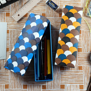 Pensees | Seeblaue Wellen | Handgefärbtes Washi-Papier, Füllfederhalter, in Japan hergestellt | Glückliches Briefpapier-Set mit kleinen Gegenständen 【Fuwa Market Original】 